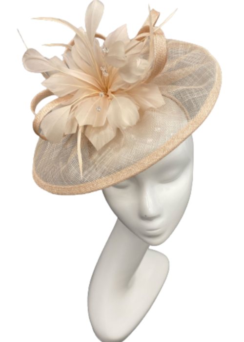 369 Disc Fascinator in Blush