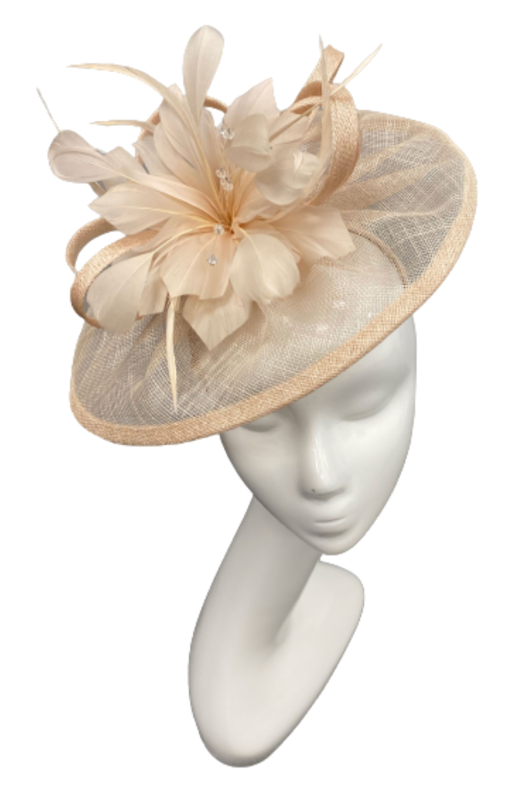 369 Disc Fascinator in Blush