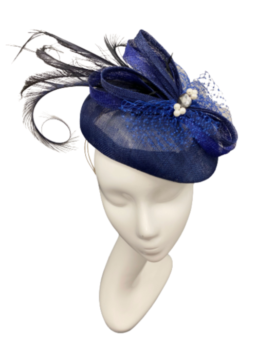 372 Fascinator in Navy