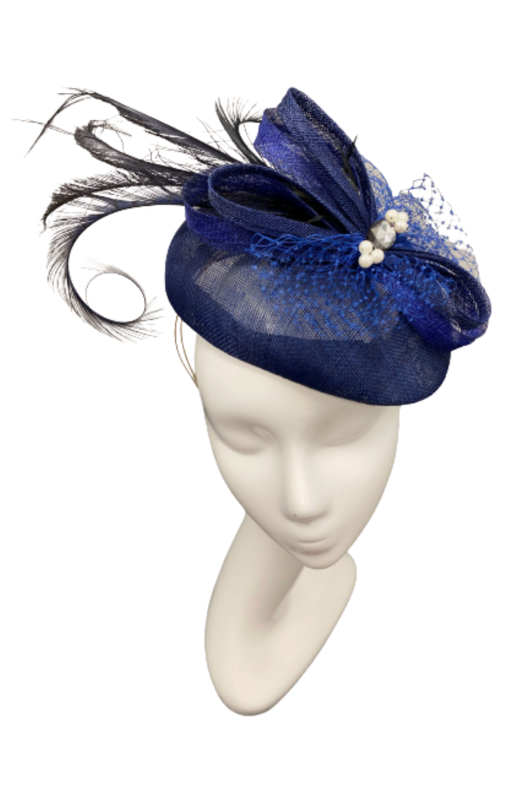 372 Fascinator in Navy